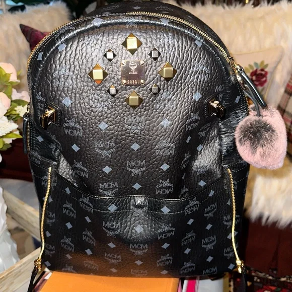 MCM | Bags | Mcm Stark Side Stud Medium Backpack | Poshmark display picture 3